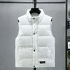 Men's Vests 897504629 Men's Men Casual Stand Collar Oversized Waistcoat Male 2023 Thick Warm Vest Autumn Winter Cotton Padded