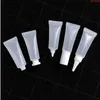 10ml 50pcs/lot Clear Soft Hose Tube Lotion Cosmetic Packaging Container Sample Makeup Squeeze Sub-bottlinghigh qty Meeor