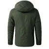 Men's Thicken Warm Winter Jacket Cashmere Fleece Inner Cotton-Padded Male Windbreaker Hooded Outwear Cotton Parka Snow