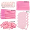 False Eyelashes Eyelash Makeup Tools Set Brushes Eye Gel Pad Patch Tape Glue Ring Disposable Mascara Wand Applicator Lashes Extension Supplies 231025