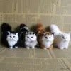 Stuffed Plush Animals Realistic Mini Plush Cat Cute Kids Doll Toy Kitten Model Gift Ornament