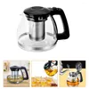 Ensembles de vaisselle Théière Bouilloire en acier inoxydable Blooming Teakettle Infuser Set Perdre le verre Bureau