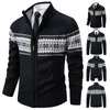 Pulls pour hommes Automne Hiver Chaud Cardigan Hommes Polaire Zipper Vestes Hommes Slim Fit Tricoté Sweatercoat Épais Pull De Noël Manteaux