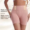 Kvinnor Shapers Yoga Fitness Träning Persika Höft Hög midja Mag Mage Control Panty Shaper Slimming Underwear Butt Lifter Belly Shaping Ladies Shorts 231025