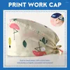 Berets Cartoon Print Cap Frauen Baumwolle Einstellbar Haustier Veterinär Hut Zahnarzt Scrubs Labor Arbeit