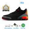 Jumpman 3 Mens Basketball Shoes 3s Hugo Rio Sunset Luck Green Noir Palomino Un Fire Red Pressment Cool Gray White Cement Redaged Men Women Trainer Sports Sneakers