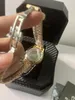 Montres-bracelets Montre de luxe pour femmes Montres 2023 Vente de produits Rose Gold Brand Set Diamond Steel Band