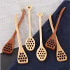 Classic Wooden Honey Coffee Spoon Long Mixing Bee Tools Stirrer Muddler Stirring Stick Dipper Wood Carving Spoons