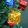 Christmas Decorations Wholesale Mini Xmas Foam Gifts Boxes Ornaments Tree Present Hanging Pendants for Navidad Party Decoration Supplies 231026