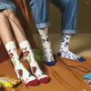 Женщины носки Harajuku Print Patternt