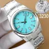 7 Typów Czyste fabryczne męskie zegarki V11 Automatyczne srebrne obudowy zielone tarcze Sapphire Glass Oyst ETA3230 Waterproof Watch 904L Oryginalne zapięcie z pudełkiem