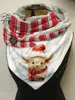 Scarves 3D Printed Animal Series Cute Horse Calf Pattern Warm Shawl Scarf Spring And Winter Small Triangle NM-2