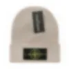 Gorro Gorro de diseñador gorro de lujo ISLAND gorro temperamento gorro de punto versátil gorro de punto letra cálida Sombrero de diseño PIEDRA 17 colores F-3