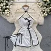Ubranie etniczne Zabytkowa pusta chińska sukienka Cheongsam Damska seksowna podzielona pokusa Backless