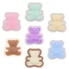 MOQ 20st PVC Cartoon Kawaii Colorful Bear Shoe Charms Delar Tillbehör Buckle Clog Knappar PINS PINS WRISTBAND JEBLED DECORATION Kids Teen Adulty Party Gifts