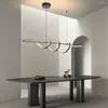 Lustres moderne pendentif Led lustre pour Table salle à manger cuisine barre Suspension Luminaires éclairage intérieur nordique
