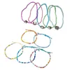 Charm Armband 5st Star Heart Pendant Handchain Elastic Thread Wristband för kvinnor