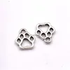 Charms 500Pcs Alloy Hollow Dog Paw Charm Pendant For Jewelry Making Bracelet Necklace Diy Accessories 11X1M Antique Sier Drop Delivery Dhr42