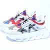 Luxurys Shoes Casual platform chain reaction Black Multi white Brown Orange Blue Red Cherry Animalier mens womens sports sneakers trainers tenins