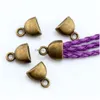 Bead Caps 100Pcs Antique Bronze Zinc Alloy Cup Cord End Cap Stopper 10X1M Diy Jewelry Drop Delivery Findings Components Dhvz0