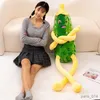 Stuffed Plush Animals 70-140cm Creative Simulation Cucumber Plush Toy Soft Stuffed Cute Fruits Funny Kids Children Birthday Gift Doll