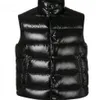 Down jacket vest men and women autumn Outerwear winter thick slimming shiny vest white duck down sleeveless brand267e