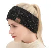 CC Hairband Colorful Knitted Crochet Twist Headband Winter Ear Warmer Elastic Hair Band Wide Hair Accessories ZZ