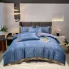 biancheria da letto 100s seta pura seta in cotone in tessuto simile alla seta jacquard fogli da letto jacquard