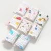 Serviette 5 pcs/lot bébé mouchoir carré motif de fruits 28x28 cm mousseline coton infantile visage lingette tissu trucs pour les nés