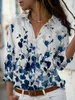 Kobiety damskie bluzki z długim rękawem Kobieta 2023 Office Lady Streetwear Trendyol Elegancki letni tops vintage drukarski ubrania