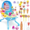 Kitchens Play Food Pretend Play Kitchen Toy Ice Role Play Set Birthday Gift for 2 3 4 5 Year Old Girls Toddlers KidsL231026