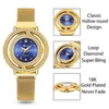 Orologi da polso MISSFOX Orologio magnetico da donna Luxury Brand Impermeabile con diamanti Orologi da donna Quarzo blu cavo Elegante orologio da polso da donna in oro 231025