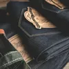 Herrenjeans Maden, farbiger Baumwolldenim, 138 Unzen, Vintage-Amekaji-Stil, roh, für Herren, mittlere Taille, Übergröße, Hose 501, Rot, Weiß, Selvedged, 231025