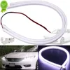 NYA 2 PCS CAR LED DRL Strip Signal Lights 12V 30cm 45 cm 60 cm Styling Dekorativ mjuk rör Flexibel vattentät dagsljudlampor