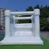 Commerical PVC 10/13ft Commercial white bounce house for party rentals Tie-dye colors inflatable bouncy castle with air blower