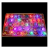 إضاءة الجدة LED LED UP Rings Glow Party Party Favors Kids Box Box Toys Birthday Classroom Rewards Easter Treasure DHJ1D