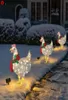 Lightup Chicken with Scarf Holiday Decoration Led Christmas Outdoor Decorations Metal Ornament Light Xmas Yard Decorations for G7893130