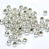 500pcs lot Silver Plated Round Ball Alloy Beads Spacer Beads For Jewelry Making Accessories DIY 3 4 5 6 8mm238q