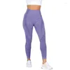 Tenues de yoga sans couture taille haute athlétique gymnase sport leggings femmes contrôle du ventre entraînement collants de fitness pantalons en nylon