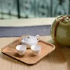 TEA TRAYS TRAY JAPANSKA RECTANGULAR SNACK RUND SET Frukt Original Vatten maträtt Dekorera hem eller kontor