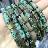 Perles naturelles à facettes africaines Turquoises pierre cylindre entretoise pour bijoux bricolage fabrication Bracelet collier breloques accessoires