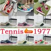 Tennis 1977 Sneaker Canvas Luxurys Scarpe da corsa Designer Blu lavato Jacquard Denim Suola in gomma ricamata Scarpe da donna vintage da uomo