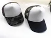 Cappellini da baseball LOGO personalizzato fai-da-te Cappelli da camionista in rete Patchwork traspirante Camo Verde militare Stampa baseball Snapback