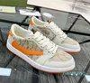 Designer tränare sneaker virgil casual skor kalvskinn läder abloh svart vit grön röd blå läder överlägg plattform låga sneakers