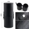 Makeup Brushes Beili Brush Cylinder Storage Holder Organizer Travel Case for Cosmetic Tools Pu Leather Big 1st 231025