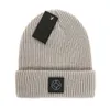 Beanie Designer beanie luxury ISLAND beanie hat temperament versatile beanie knitted hat warm letter STONE design hat 17 colors F-14