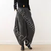 Pantaloni oversize dal design originale invernale Pantaloni unisex da indossare in calda lana lavorata a maglia Art-Classic Pantaloni larghi larghi taglie forti