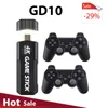 Game Controllers Joysticks GD10 4K Game Stick 128GB Retro Video Game Console 2.4G Wireless Controllers HD Output 40Simulators 40000Games Build In 231025
