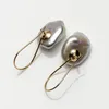 Dangle Earrings Big 18 15mm White Real Freshwater Kasumi Pearl Drop 925 Sterling Silver #0207