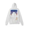 Hoodie Sweater 2023 Hoodies Sweatshirts %70 Painted Arrow Crow Stripe Loose Off Style Men's and Women's Coatoff Pullover Hooded Offs Whitees Trendy Fashion TA8F
